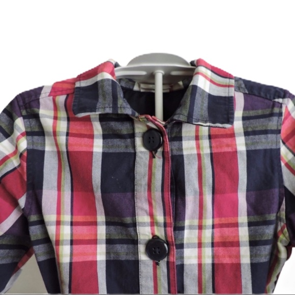 Crazy 8 Plaid Jacket Girls 7-8 BTS - Picture 2 of 8